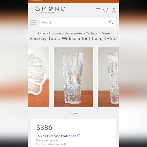 Vintage Tapio Wirkkala modernist brutalist vase - Picture 15 of 15